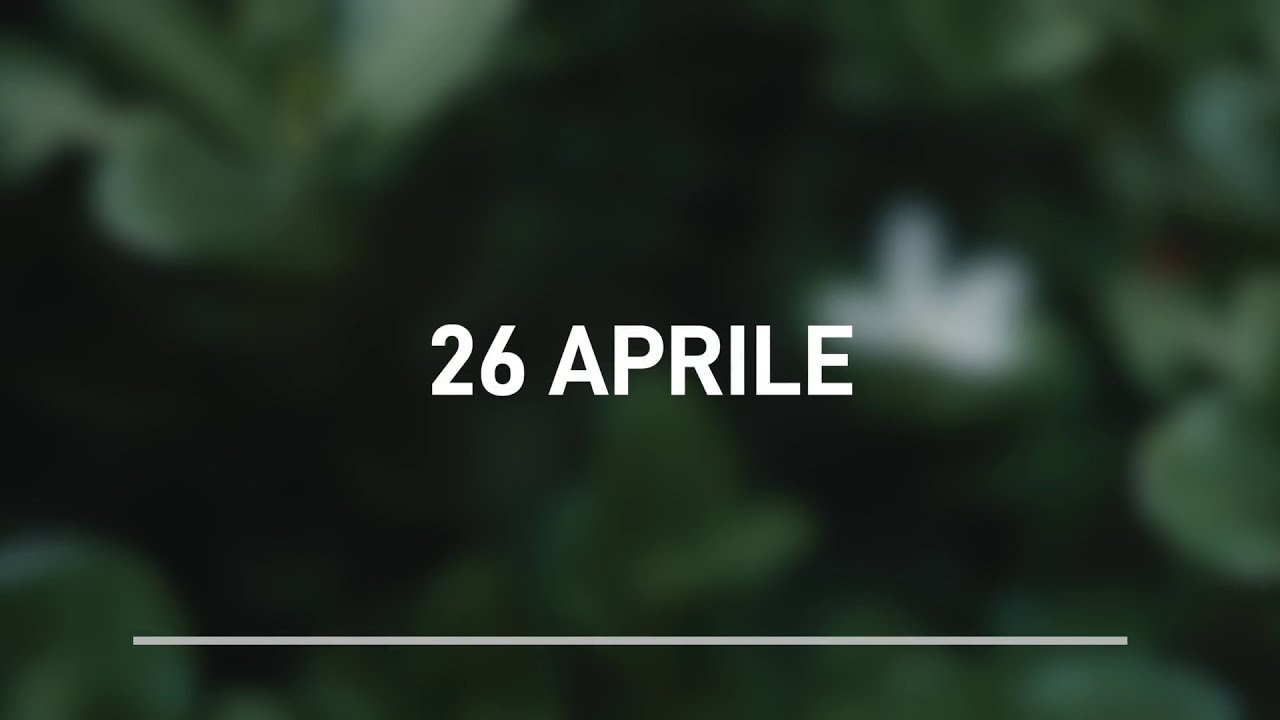 Meditazione Calendario “Parole di Vita” del 26 Aprile 2023
