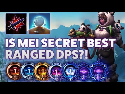 Mei Avalanche - IS MEI SECRET BEST RANGED DPS?! - Bronze 2 Grandmaster S2 2023