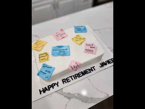 Retirement cake #cake