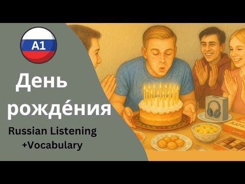🎂 Ilya’s Birthday – Friendly Russian Story for Beginners (A1)