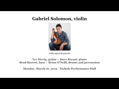 Gabriel Solomon Faculty Recital (03/16/15)