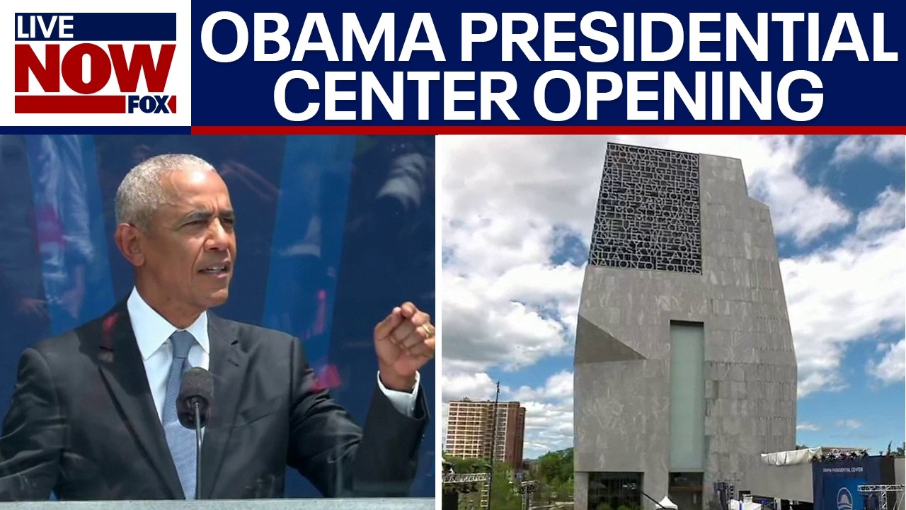 Barack Obama speaks at Presidential Center opening ceremony