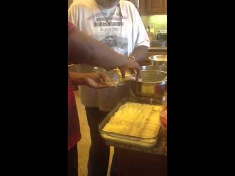 Jelani Nichols baking Tiramisu!