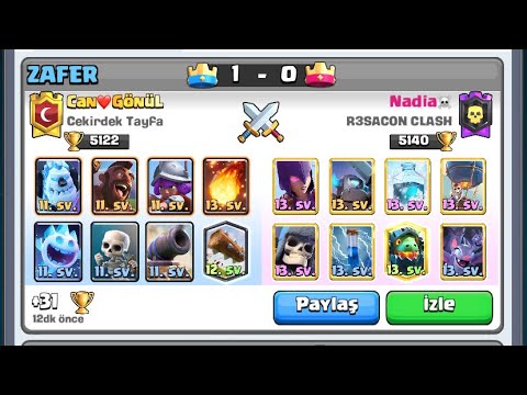 2.6 Hog  11 level cards vs 13 level deck CLASH ROYALE GAMEPLAY