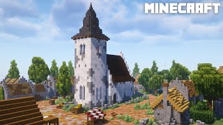 Minecraft: How to build a Medieval Church | Minecraft Tutorial