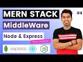 MERN Stack Tutorial 4 All About Middlewares Using NodeJS Express JS Practical Example Hindi