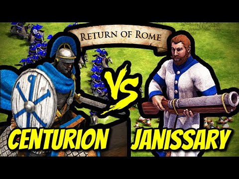 144 ELITE CENTURIONS vs 200 ELITE JANISSARIES (Total Resources) | AoE II: DE