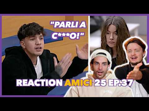 Opi vs Elena: Huge fight 😳 (he's ridiculous) Reaction Amici ep.37