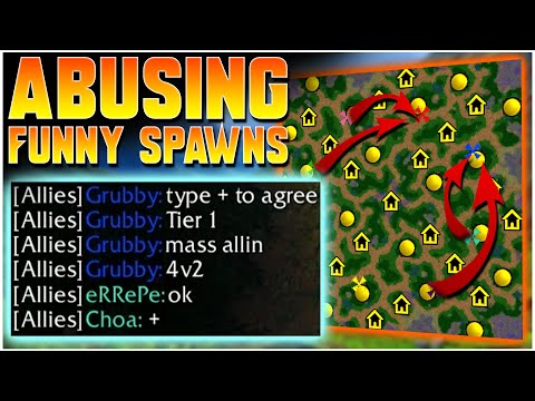 Abusing Funny SPAWNS! | WC3 | Grubby