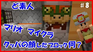 スイッチ統合版マイクラ実況 PART8　クッパの顔したブロックって何ですか？【マインクラフト　スーパーマリオ マッシュアップパック