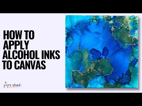How to apply alcohol inks to canvas