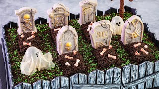 HAUNTED Graveyard CAKE 👻  for the Ultimate HALLOWEEN Party!