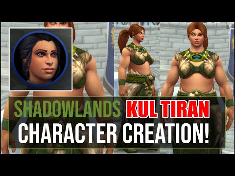 NEW Shadowlands Kul Tiran Character Creation Options