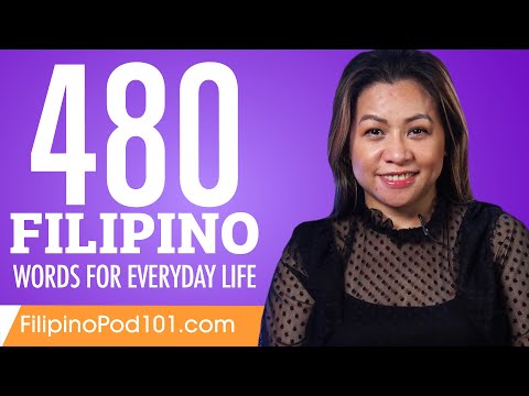 480 Filipino Words for Everyday Life - Basic Vocabulary #24