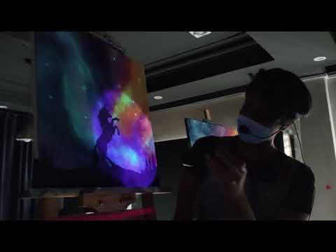 Painting in the Dark Experience | Glow Sip & Paint Event | Glow in the Dark