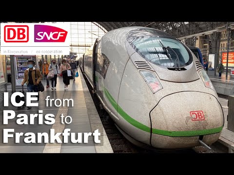 Paris to Frankfurt by ICE high-speed train in 3h49 from €39.90