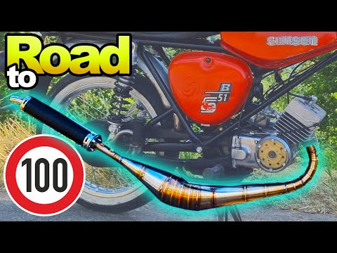 Rennauspuff | Road to 100 km/h | 60 ccm Simson S51 Tuning Jack Motors