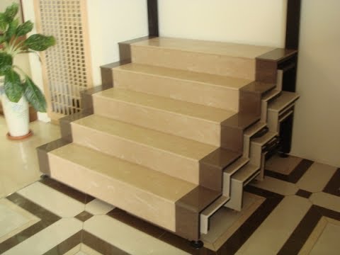 Gạch cầu thang - Đá ốp cầu thang giá rẻ - Gạch men giả gỗ