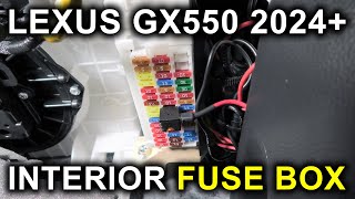Lexus GX550 & Toyota Land Cruiser (2024-2025): Interior Fuse Box Location.
