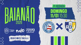 BAHIA X JEQUIÉ | AO VIVO COM IMAGENS | #BaianãoNaTVE - 11/01/2026