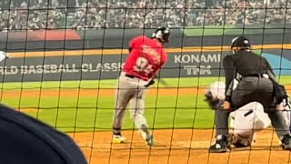 Jhonny Santos 一壘安打 投手：陳冠宇 WBC 經典賽 | Art is BlueLine | 藝術就是藍線