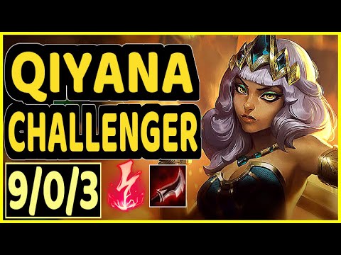 GREVTHAR (QIYANA) - 9/0/3 KDA CHALLENGER GAMEPLAY - BR