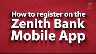 How to register Zenith bank mobile banking app
