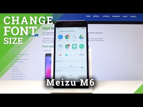 How to Change Font Size in Meizu M6 - Adjust Display Size