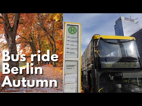 Tour in Berlin with 100 bus line in Autumn 2021