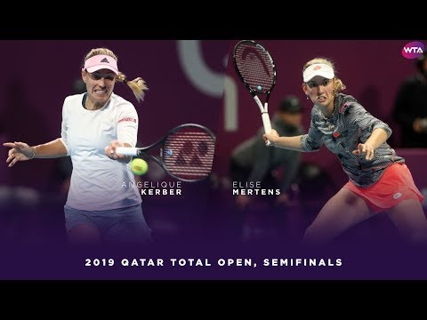 Теннис Angelique Kerber vs. Elise Mertens | 2019 Qatar Total Open Semifinals | WTA Highlights