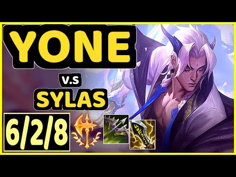 CARZZY (YONE) vs SYLAS - 6/2/8 KDA MID GAMEPLAY - EUW Ranked MASTER