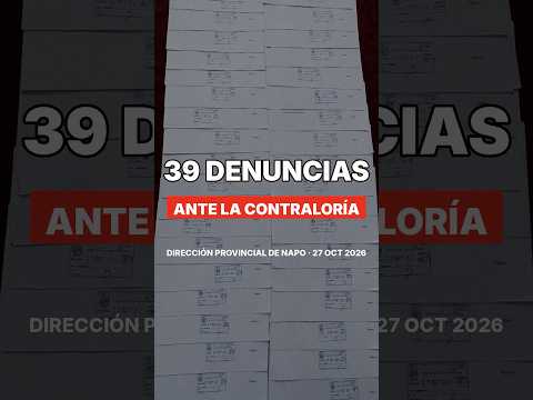 🚨 ¡39 DENUNCIAS CONTRA LA GESTIÓN MUNICIPAL DE TENA! ¿DÓNDE ESTÁ LA FISCALIZACIÓN?