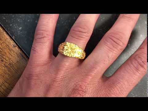 0.71 Ct. Contemporary Jaw Breaker Style Men's Ring -TwoBirch TB-GR-0174-WG-J