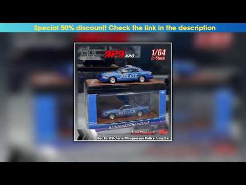 Hands-on Apa Xpo Limited Edition Goc 1:64 Ford Victoria Albuquerque Police Jump Car Alloy Miniature