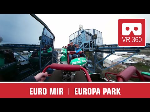 360° extreme VR Roller Coaster EURO MIR | VR onride POV | Europa Park Achterbahn Montaña Rusa Oculus