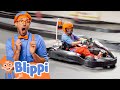 Blippi Explores A Go Kart Learn About Engines Numbers For Kids Educational Videos For Kids