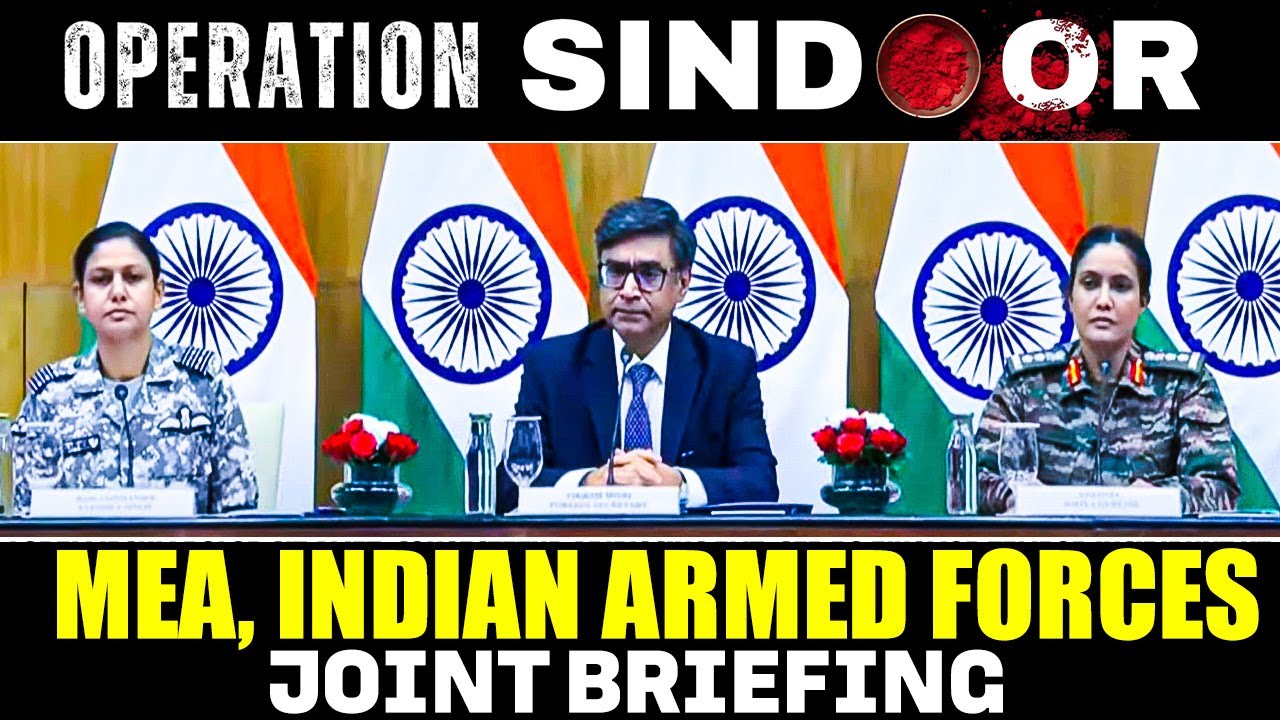 LIVE: Joint Briefing by MEA, IAF, Army on Operation Sindoor | India thwarts drone attack by Pakistan