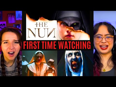 the GIRLS REACT to *The Nun* GOES FULL ACTION??!! (First Time Watching) Horror Movies
