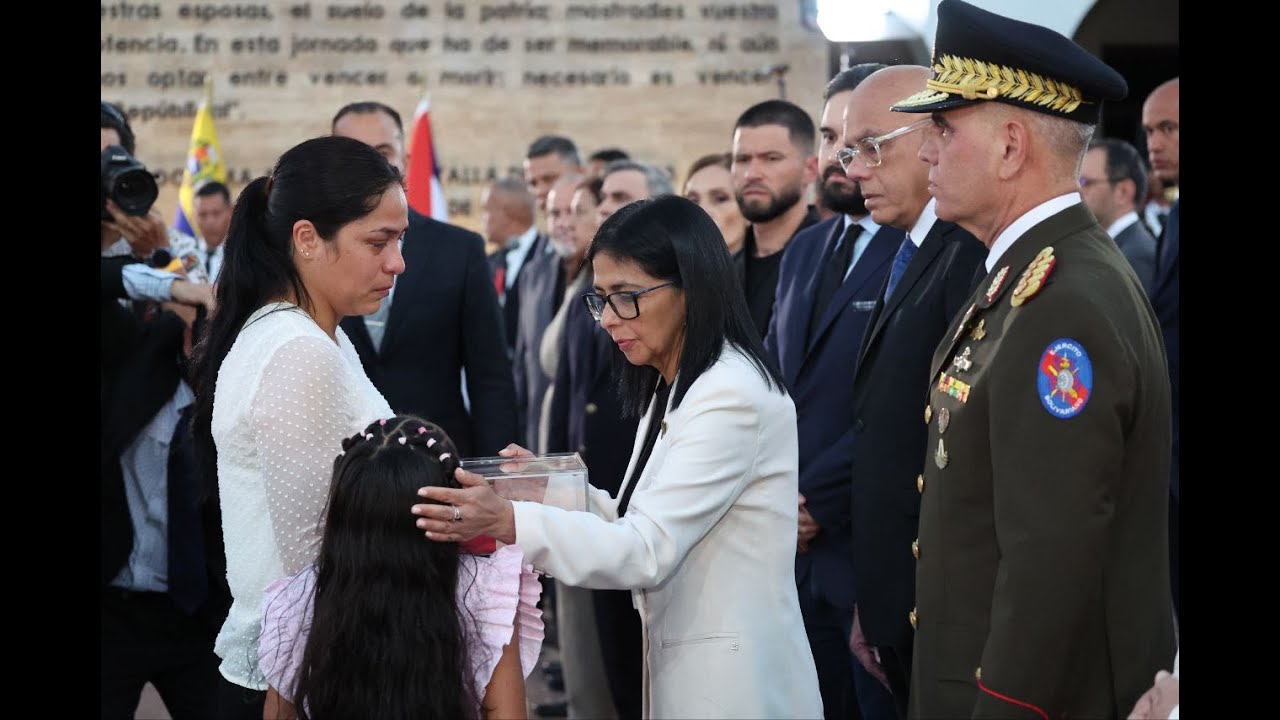 Delcy Rodríguez, homenaje a héroes y mártires de Venezuela y Cuba caídos el 3 de enero de 2026