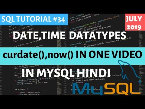 Learn MySQL 34 Date Time Data Types In One Video In SQL - Mind Luster