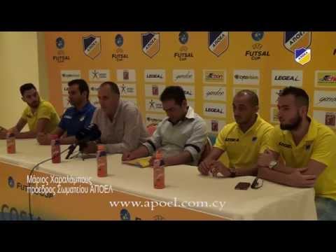 Συνέντευξη Tύπου ΑΠΟΕΛ για UEFA Futsal Cup (30.9.2015)