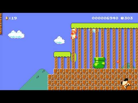 Super Mario Maker Level Showcase - Good Egg Galaxy: Dino Piranha by burnmanzz