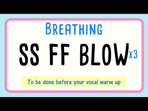 😮‍💨 Breathing Exercise for Singers | My Favorite | SS FF BLOW x3