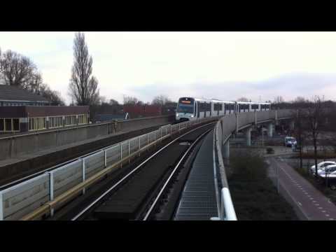 RET Metro RSG3 Aankomst Heemraadlaan Richting Rotterdam Centraal lijn D