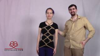 Beginner/Intermediate | Rope Bondage Tutorial: Broad Hishi Harness