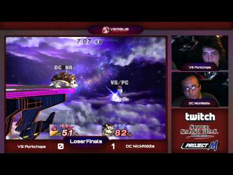 Simply Smashing- Losers Finals-  VS|PorkChops (Falco) vs DC|NickRiddle (Link/Bowser) ProjectM
