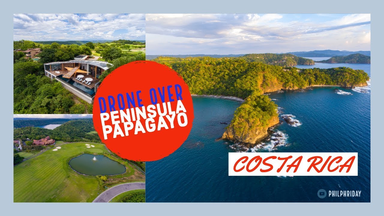 Drone over Peninsula Papagayo Costa Rica