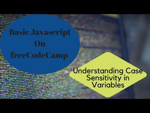 Understanding Case Sensitivity In Variables Javascript Tutorial Freecodecamp