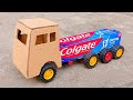 Colgate Container RC Truck Make Of Cardboard