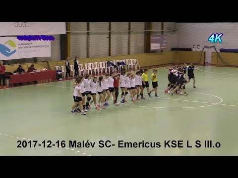 2017- 12- 16 Hungary -Malév SC - Emericus KSE MKSZ Leány Serdülő III. o  Közép  Bp.